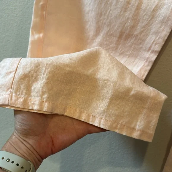 NWOT Small Brandy Melville Anastasia Pink Linen Drawstring Pants! - Picture 10 of 15